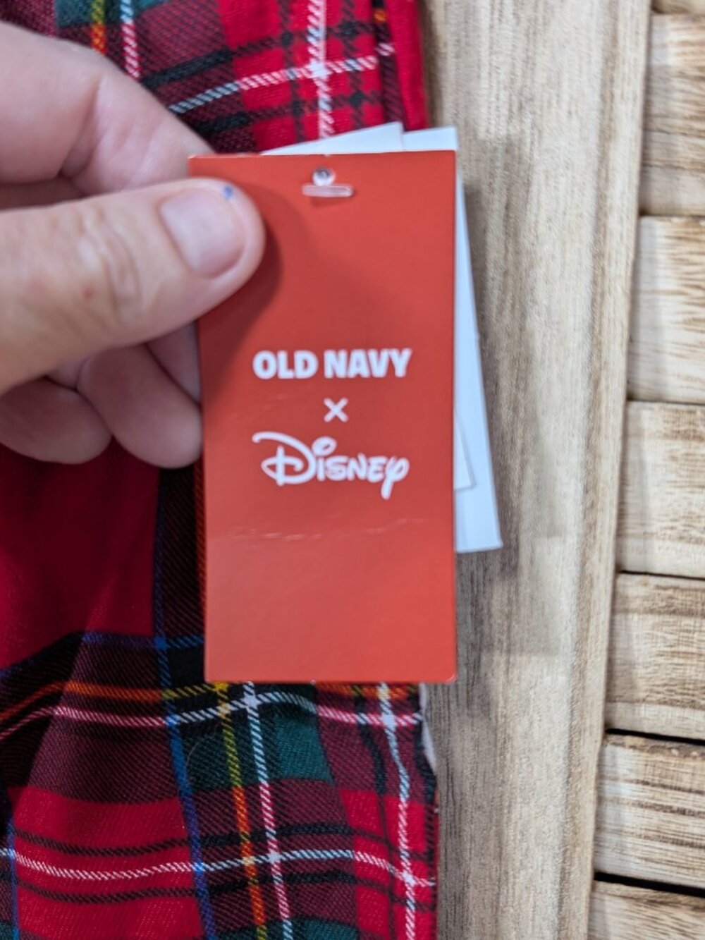 Disney Red Plaid Mickey Mouse Pajama Pants Match the Fam! Size XS NWT - Picture 8 of 13